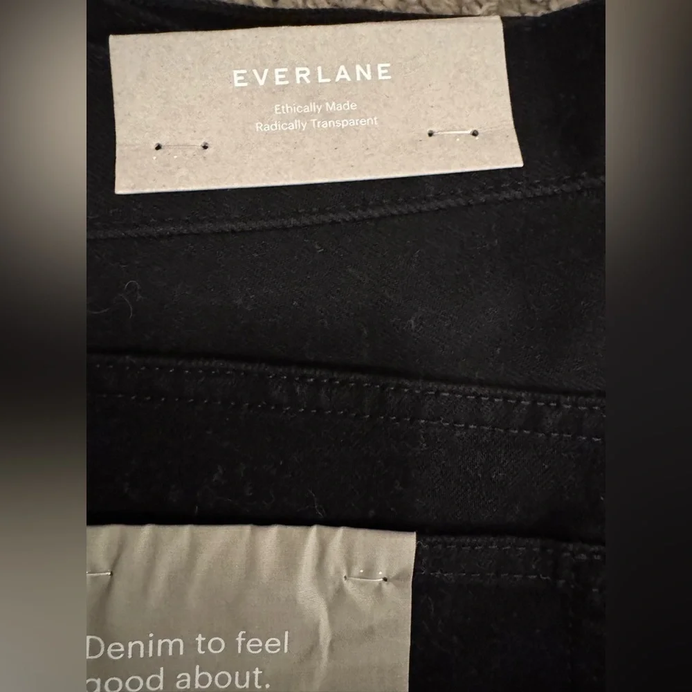 Men’s Everlane Certified Organic Black Jeans Slim 4 Way Stretch Size 32 x 30